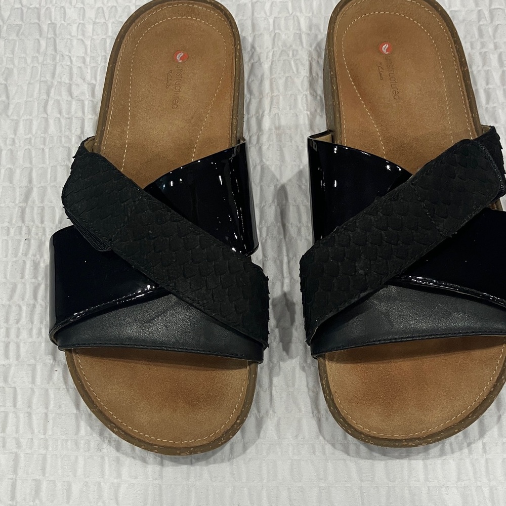 Clark’s Rosilla Derby Black Slide Sandals